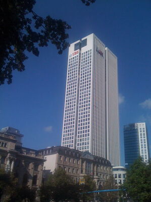 Deutsche UBS-Zentrale im Frankfurter Bankenviertel