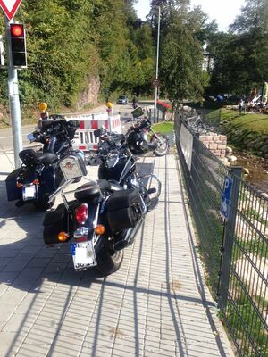 Schicke Bikes an der Geroldsauer Mühle