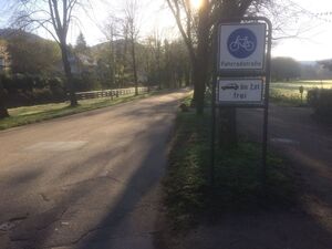 Fahrradstraße Lichtentaler Allee