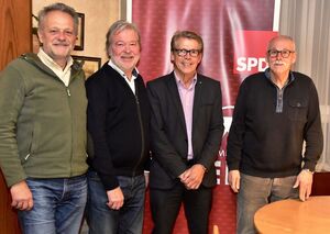 Werner Henn, Joachim Knöpfel, Rolf Gaßmann, Paul Haußmann (v.l.n.r.)