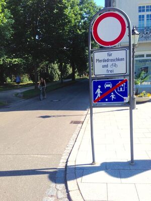Auf SPD-Vorschlag hin wurde die Fahrradstraße in der Allee eingerichtet.